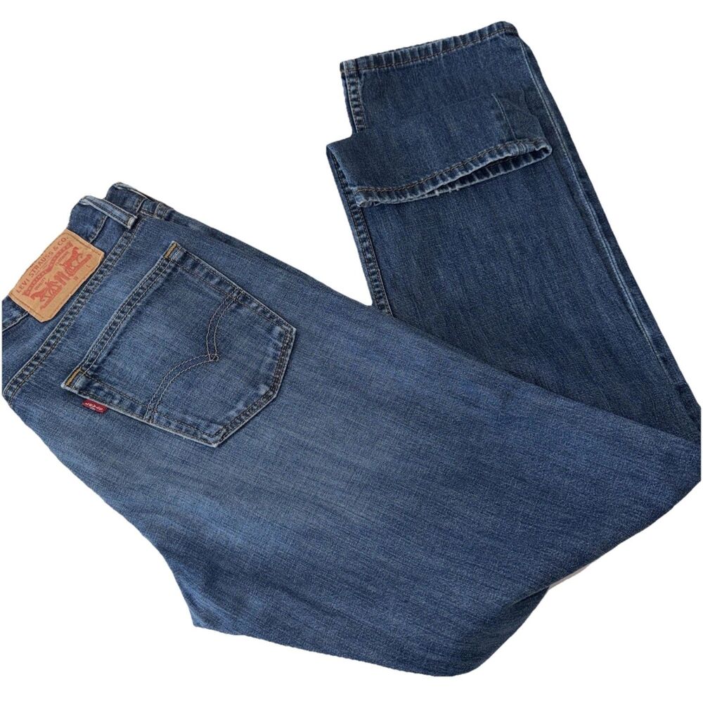 Levi's 514 Jeans Slim Mens Straight 31x32 Blue Denim Versatile Streamlined